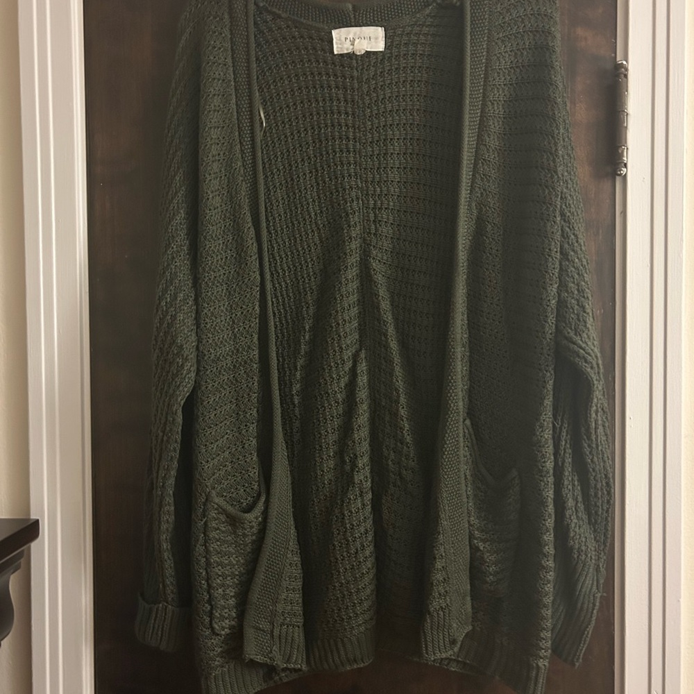 Pleione Dark Green Women's Cardigan
